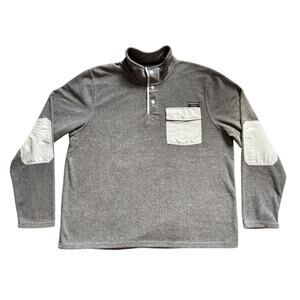 Simply Southern Snap Pullover Sweater Unisex jacket Grey Blue Gorpcore Unisex